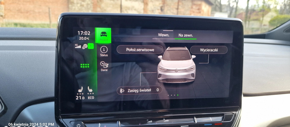 Volkswagen ID.4 cena 139900 przebieg: 38200, rok produkcji 2021 z Łask małe 436